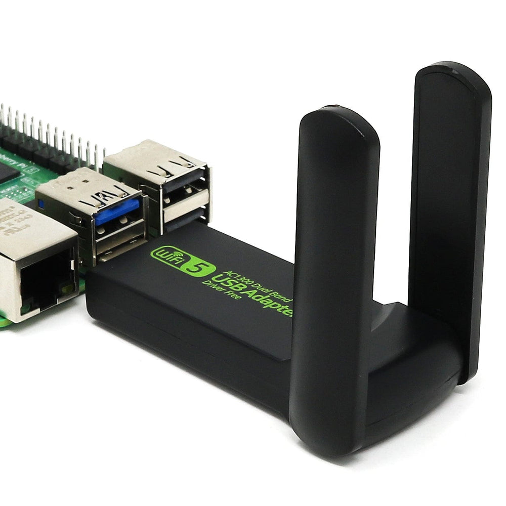 Dual-Band USB WiFi Adapter for Raspberry Pi (5GHz/2.4GHz MT7612U) - The Pi Hut