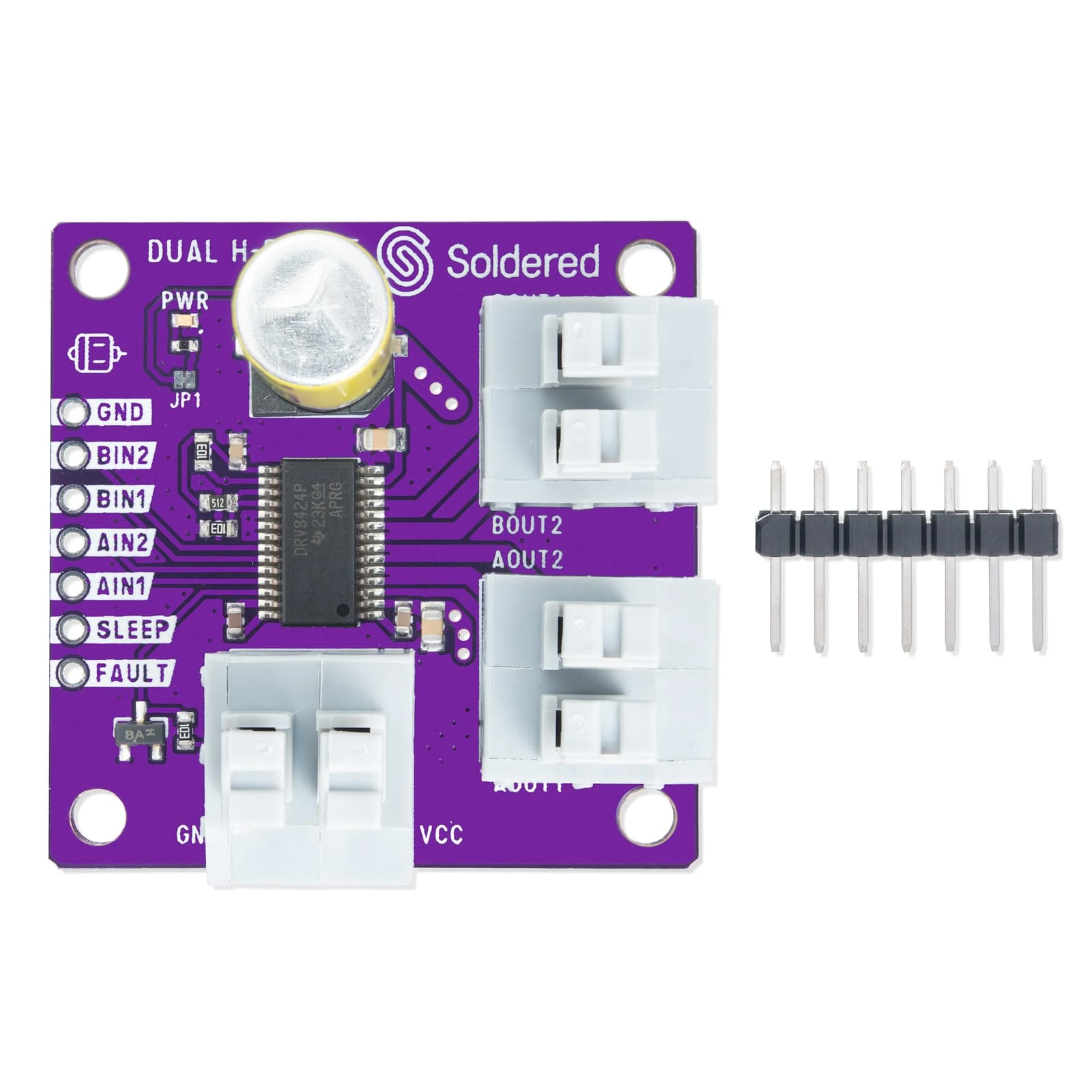 Dual Motor H-bridge DRV8424P Driver Breakout by Soldered Electronics - The Pi Hut