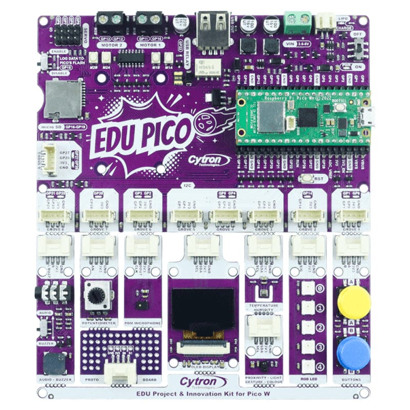 EDU PICO: Project & Innovation Kit (without Pico W) by Cytron - The Pi Hut