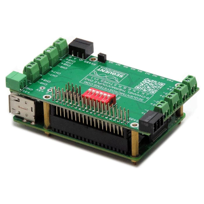 Eight Thermocouples DAQ 8-Layer Stackable HAT for Raspberry Pi by Sequent - The Pi Hut