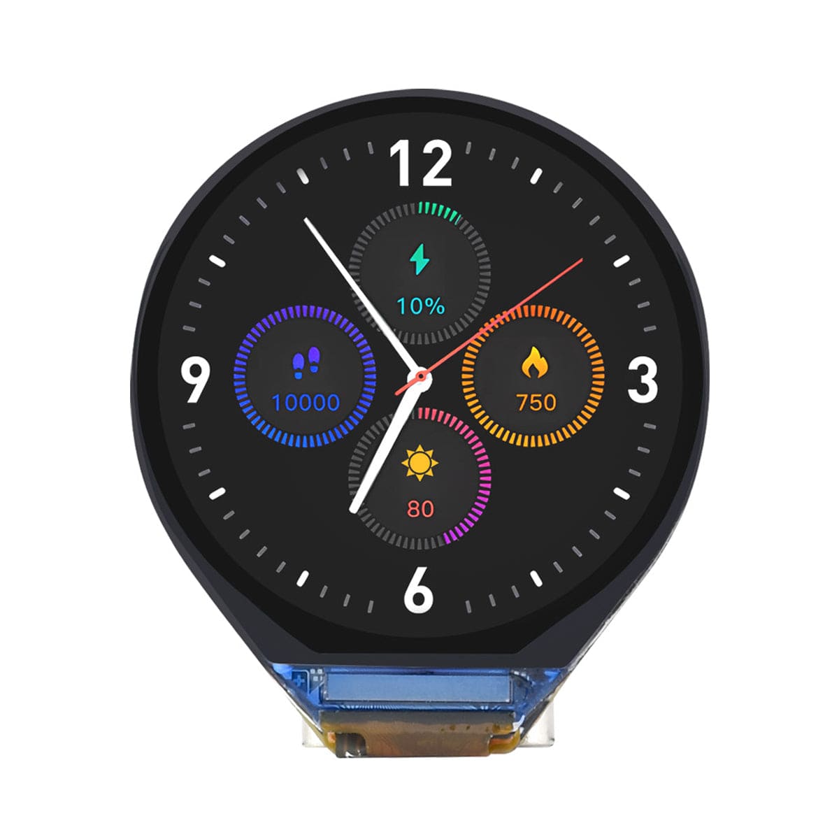ESP32-C3 Development Board with 0.71" Round IPS LCD Display (160 x 160) by Waveshare - The Pi Hut
