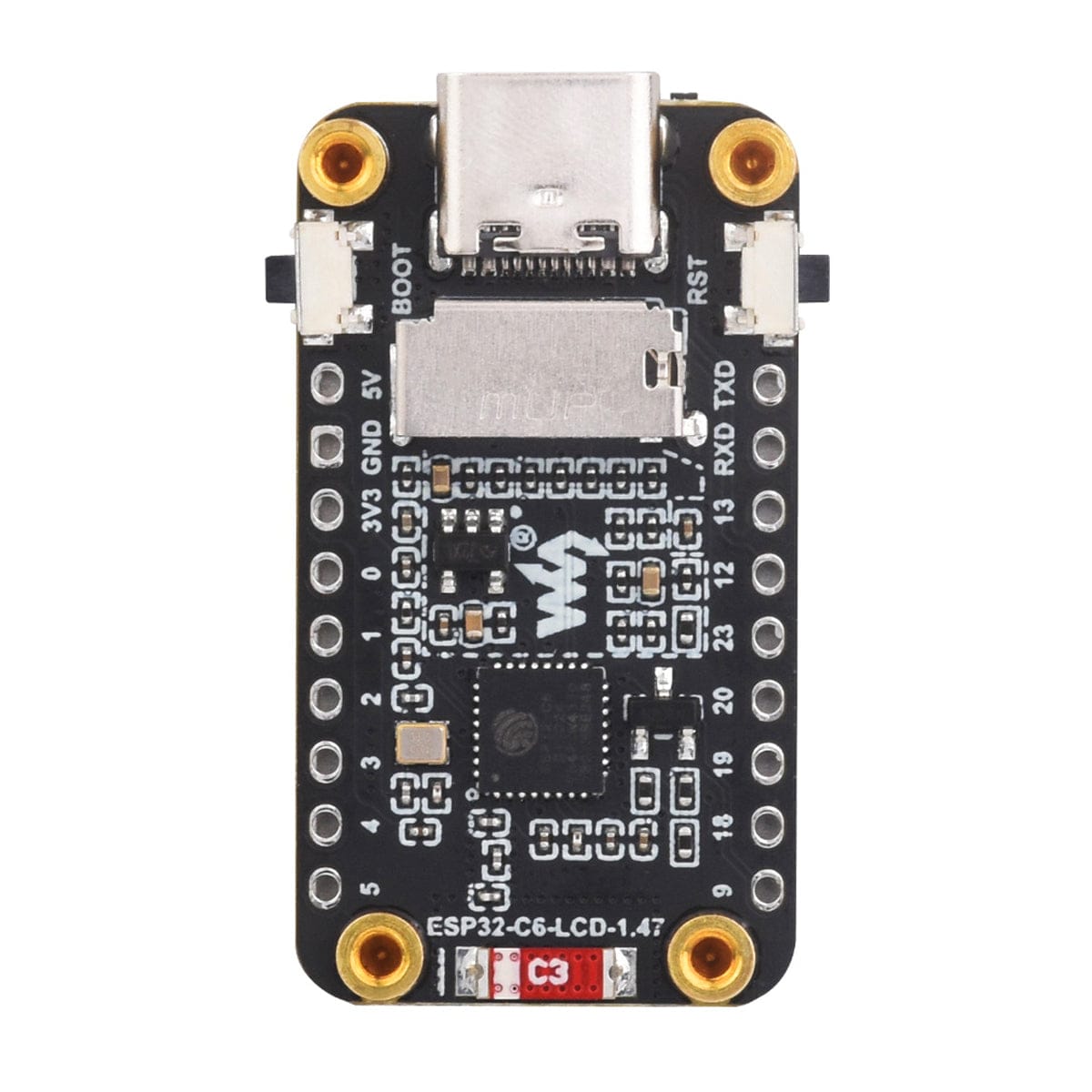 ESP32-C6 Development Board with 1.47" LCD Display (172 x 320) by Waveshare - The Pi Hut