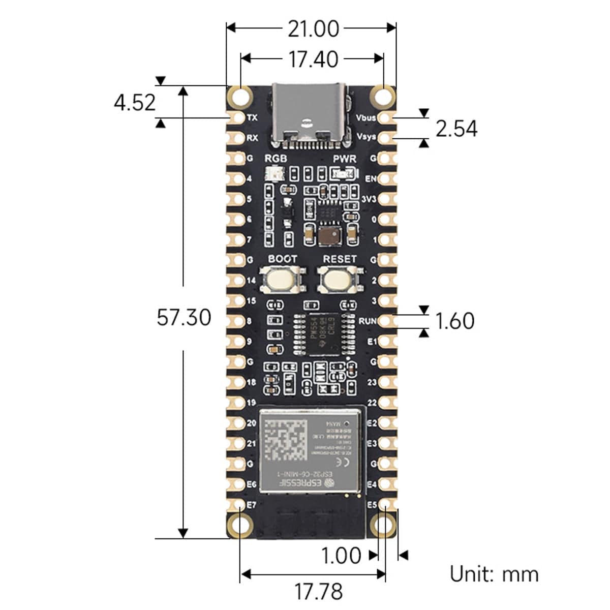 ESP32-C6 Microcontroller by Waveshare - The Pi Hut