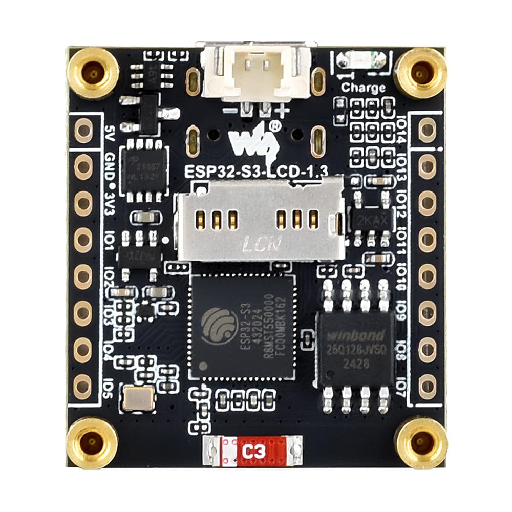 ESP32-S3 1.3" IPS LCD Display Dev Board with IMU (240×240) by Waveshare - The Pi Hut