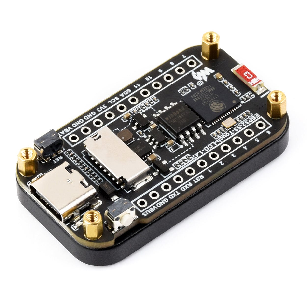 ESP32-S3 1.47" Touch Display Dev Board with SD Slot by Waveshare - The Pi Hut