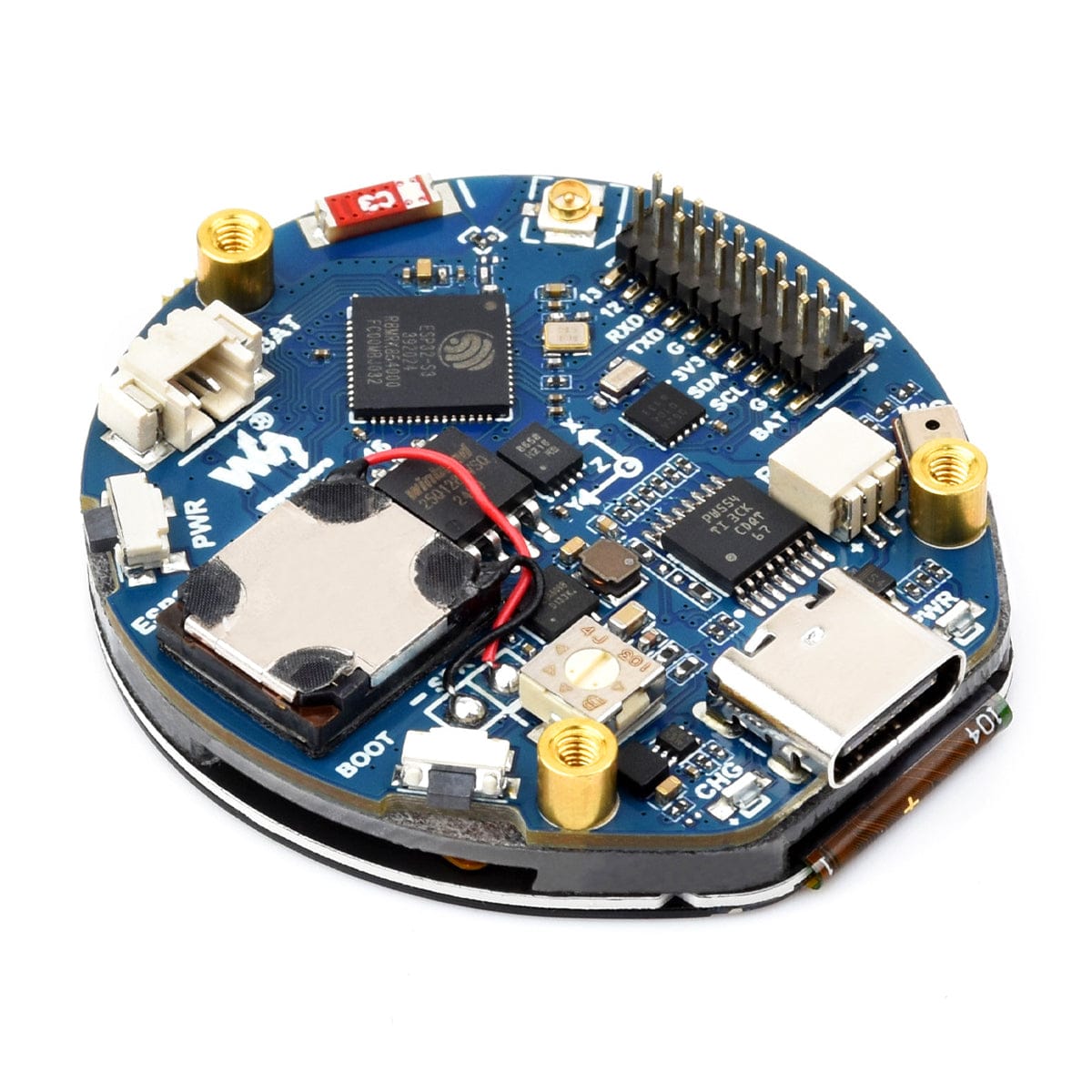 ESP32-S3 Development Board with 1.46" Round Touch Display (412 x 412) by Waveshare - The Pi Hut