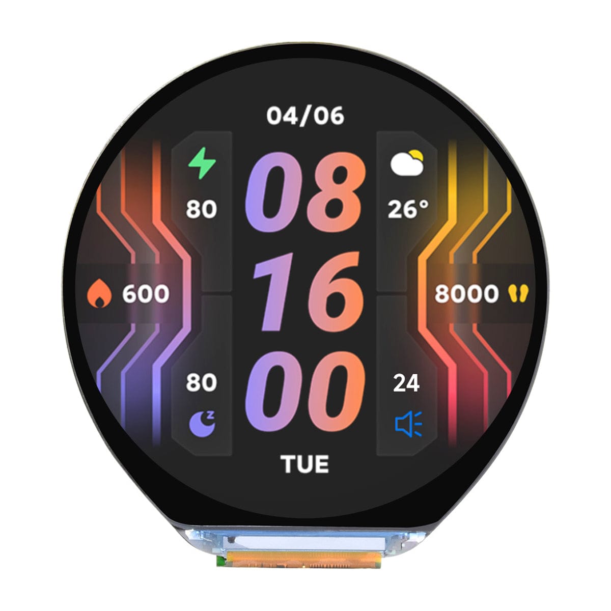 ESP32-S3 Development Board with 1.46" Round Touch Display (412 x 412) by Waveshare - The Pi Hut