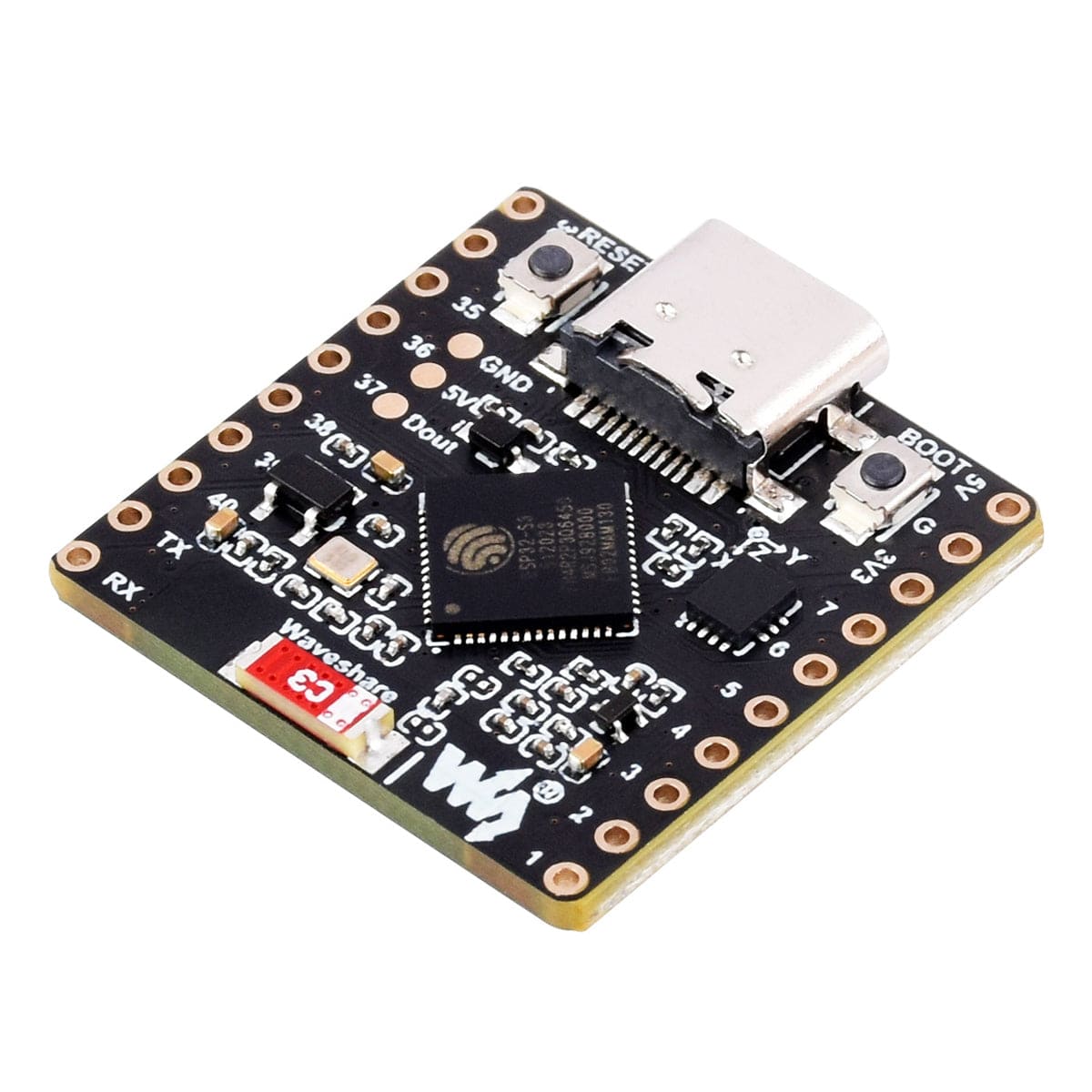 ESP32-S3 Development Board with 8 x 8 RGB LED Matrix by Waveshare - The Pi Hut