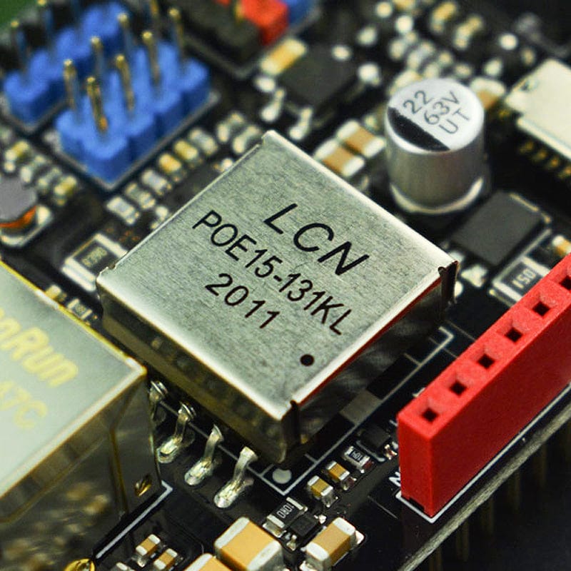 Ethernet and PoE Shield for Arduino - W5500 Chipset by DFRobot - The Pi Hut
