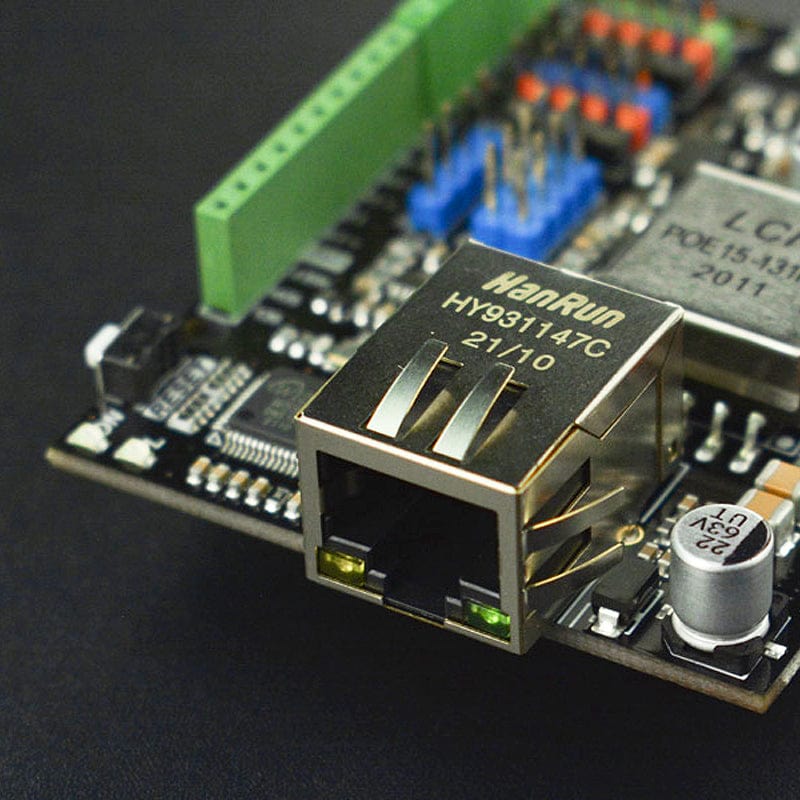 Ethernet and PoE Shield for Arduino - W5500 Chipset by DFRobot - The Pi Hut
