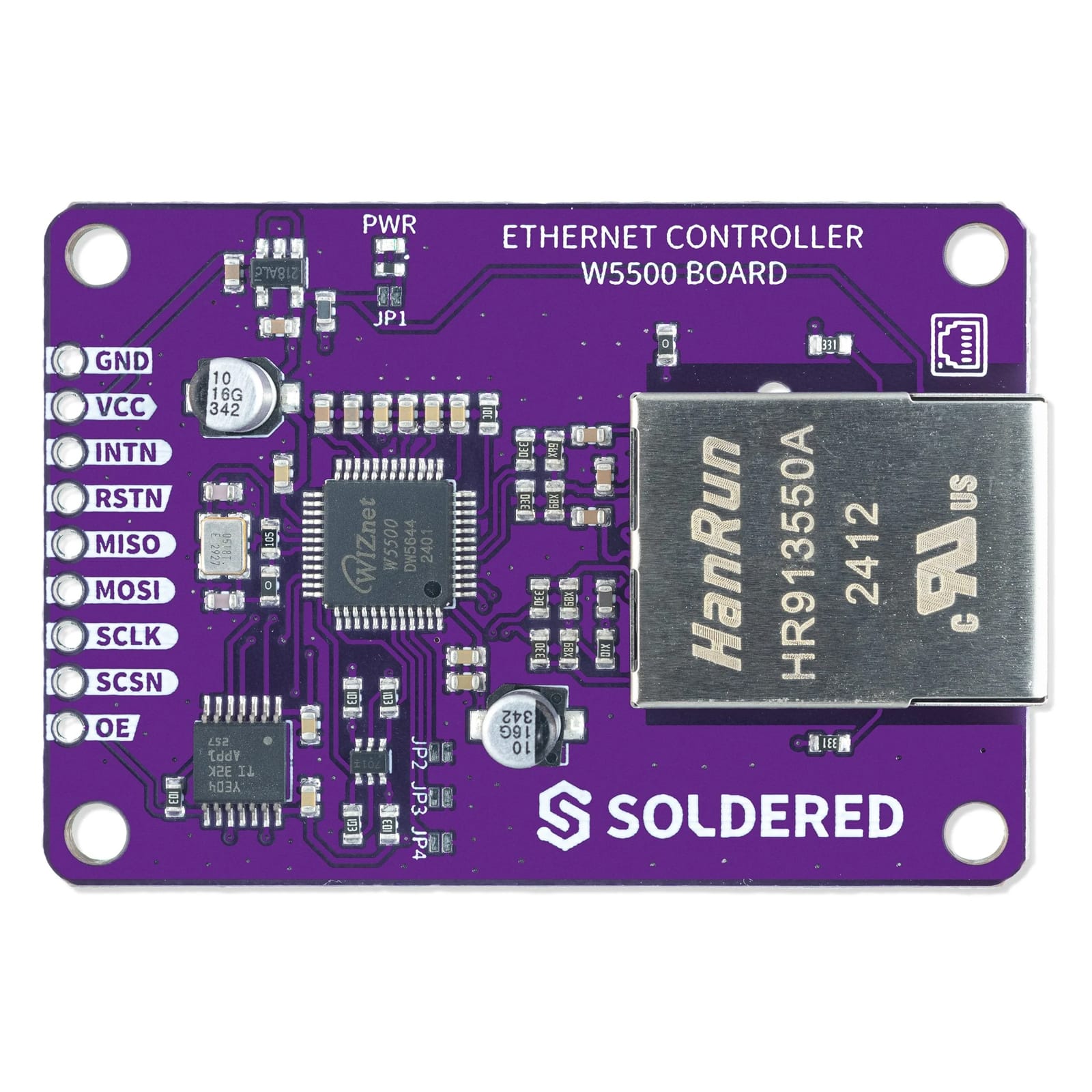 Ethernet Controller W5500 Board by Soldered Electronics - The Pi Hut