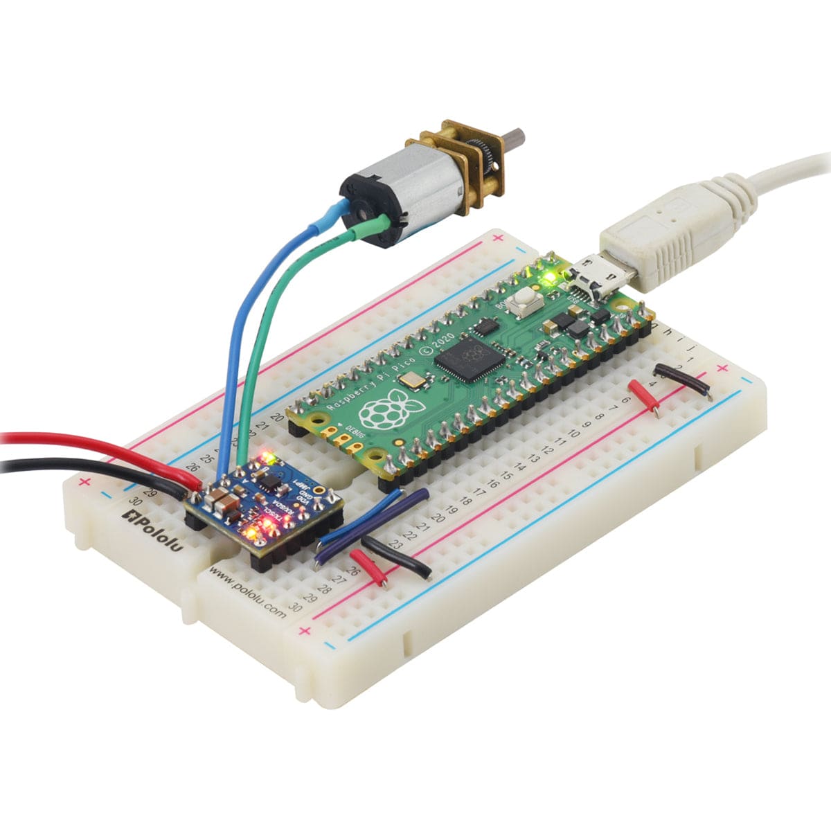 Pololu Motoron M1T550 Single I²C Motor Controller by Pololu - The Pi Hut