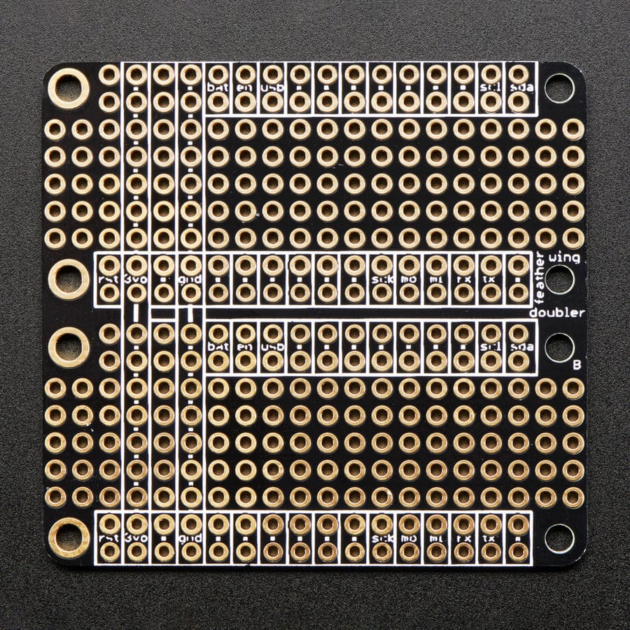 FeatherWing Doubler - Prototyping Add-on For All Feather Boards by Adafruit - The Pi Hut