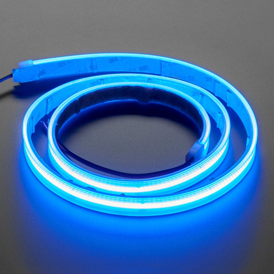 Flexible 12V LED Strip - 480 LEDs per meter - 1m long - Blue by Adafruit - The Pi Hut