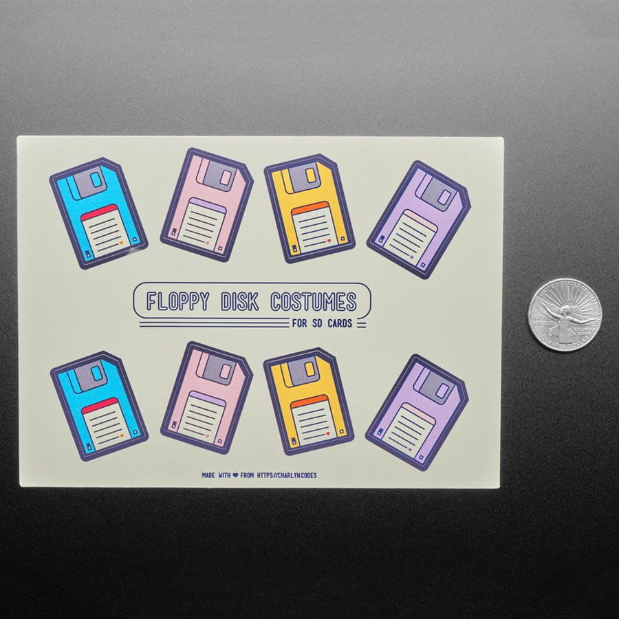 Floppy Disk Costumes for SD Cards by The Pi Hut - The Pi Hut