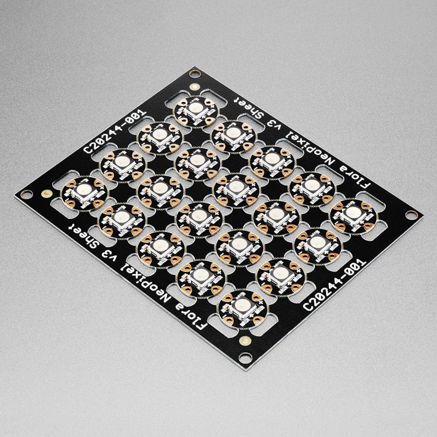 Flora RGB Smart NeoPixel version 3 - Sheet of 20 by Adafruit - The Pi Hut