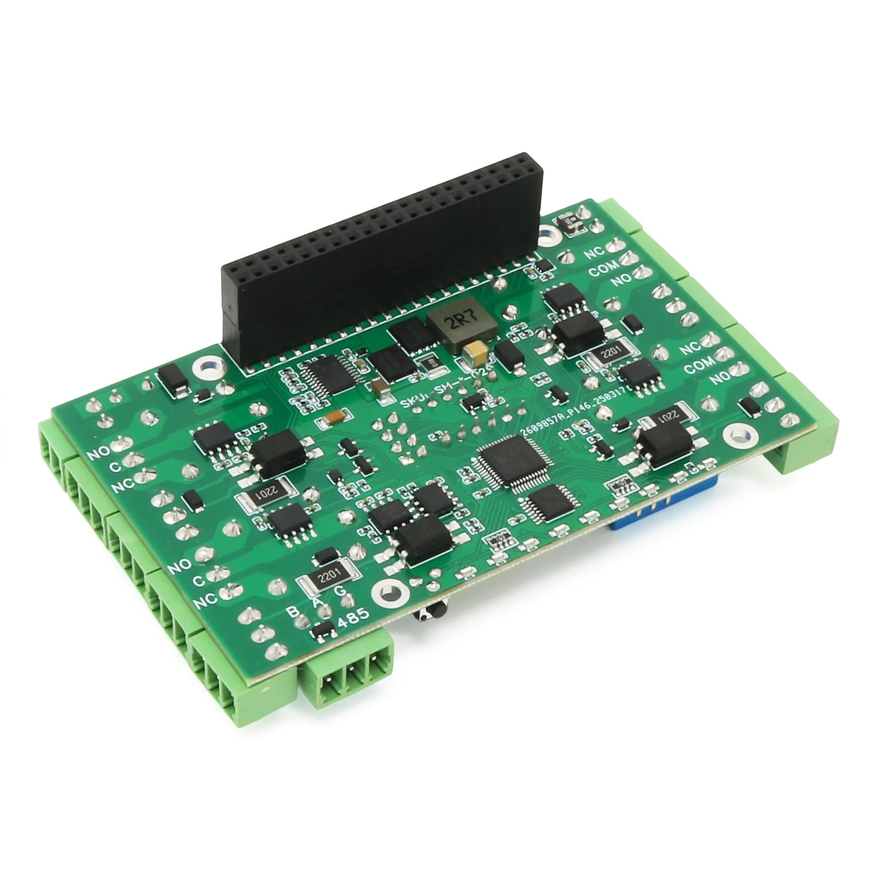 Four Smart Relays with Universal Inputs 8-Layer Stackable HAT for Raspberry Pi by Sequent - The Pi Hut