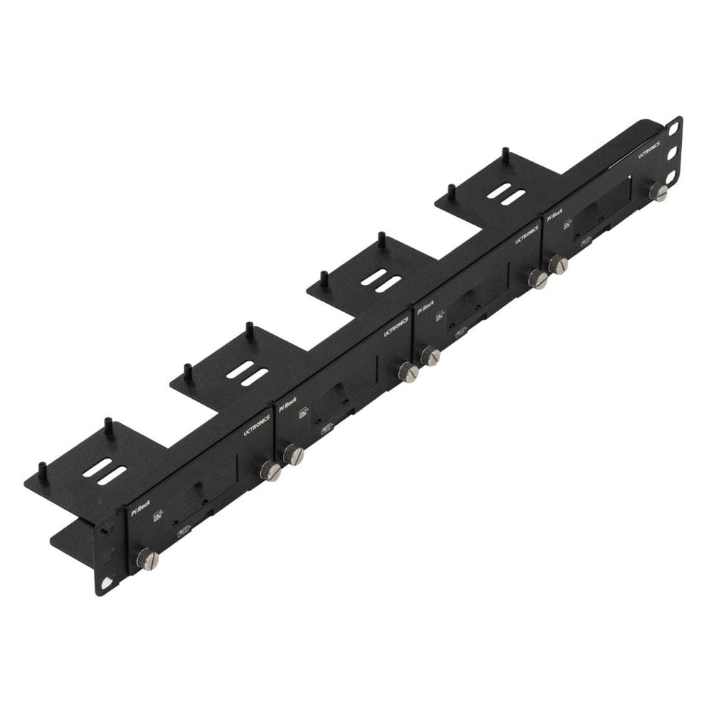 Front-Removable 1U 19" Rack Mount for Raspberry Pi by Uctronics - The Pi Hut