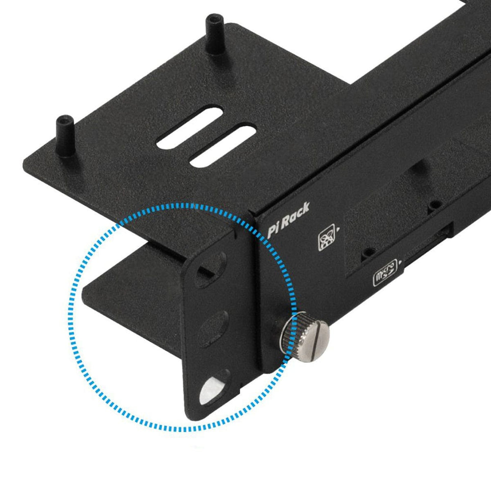 Front-Removable 1U 19" Rack Mount for Raspberry Pi by Uctronics - The Pi Hut