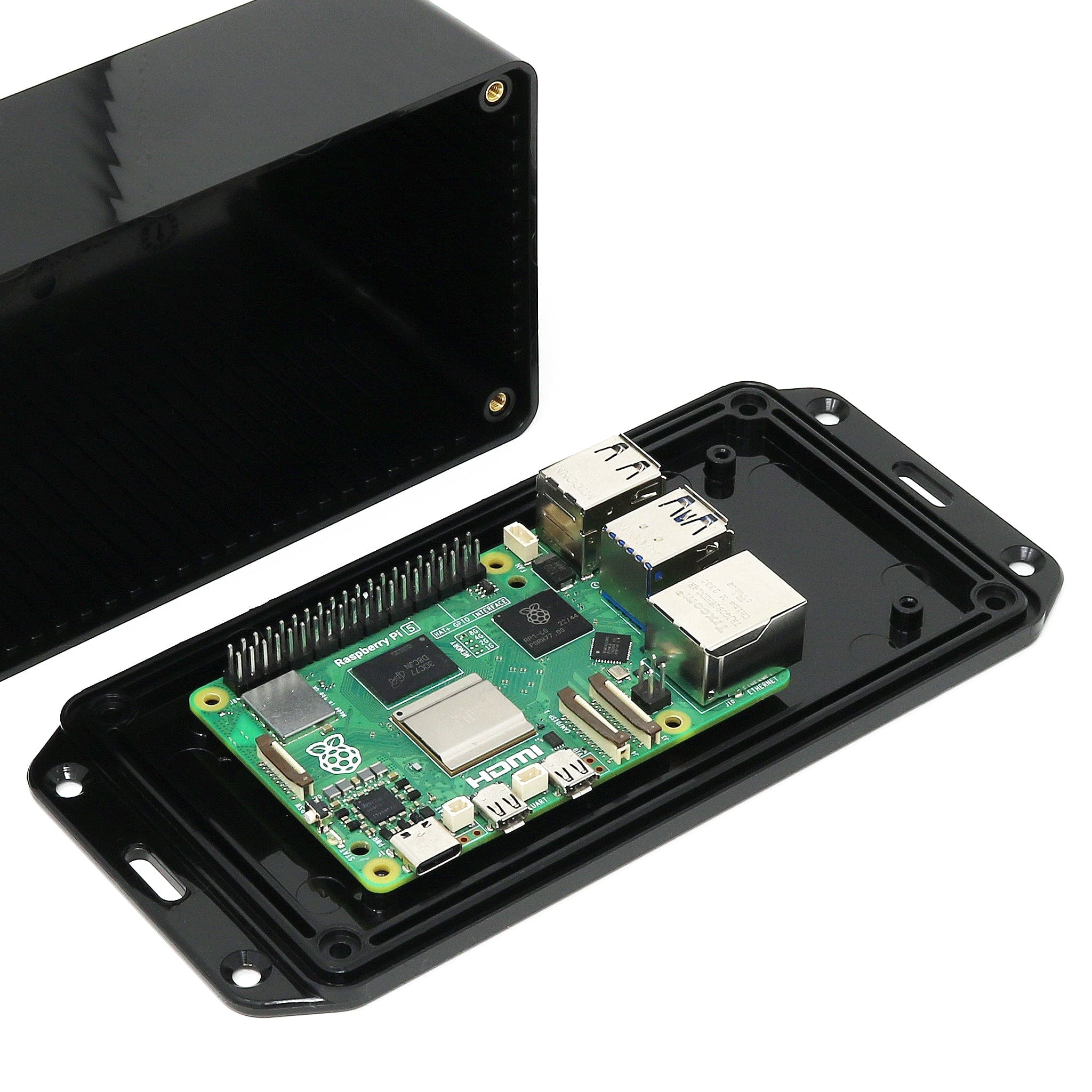 General-Purpose Flanged Project Enclosure - 173x82x51mm by CamdenBoss - The Pi Hut