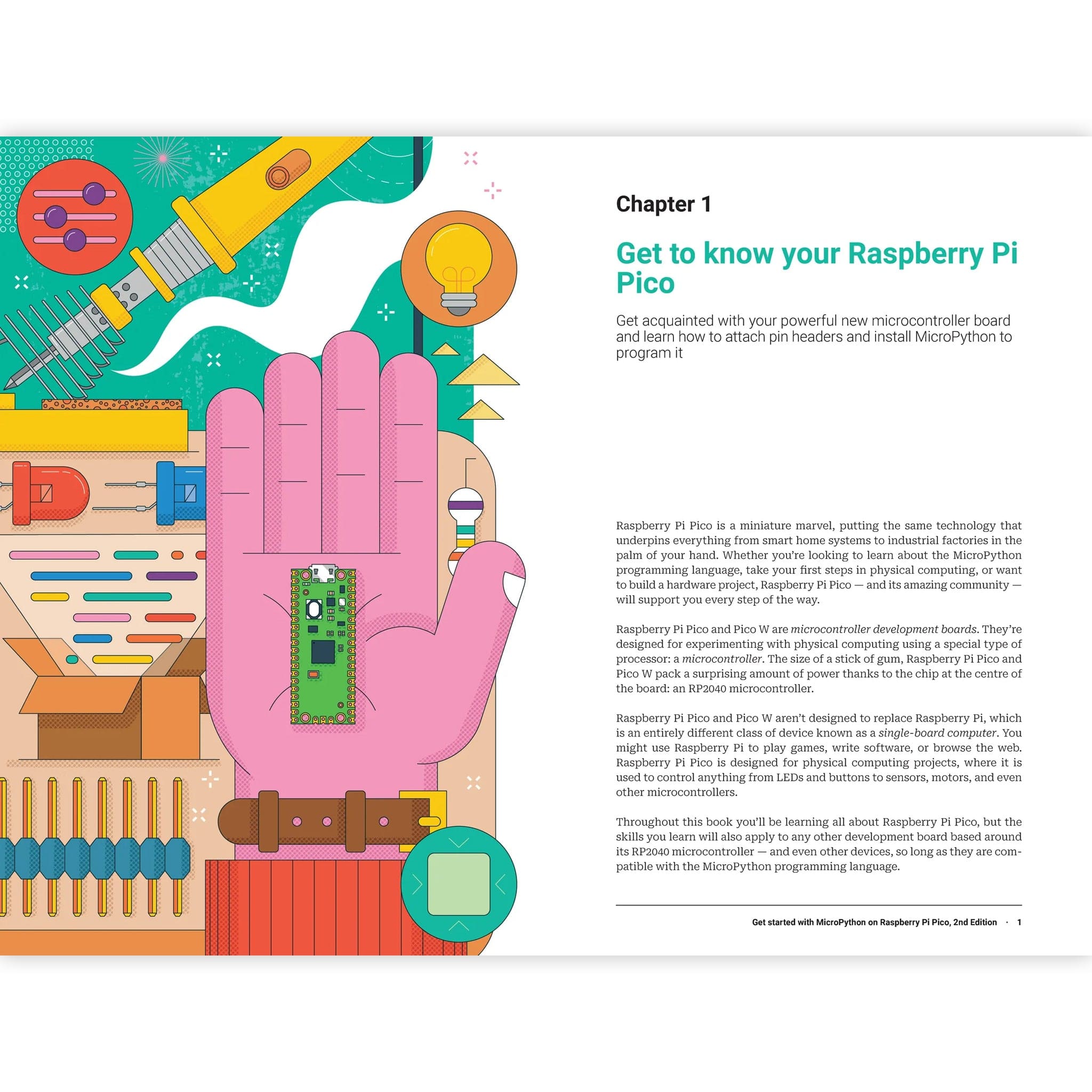 Get Started with MicroPython on Raspberry Pi Pico - 2nd Edition by Raspberry Pi Press - The Pi Hut