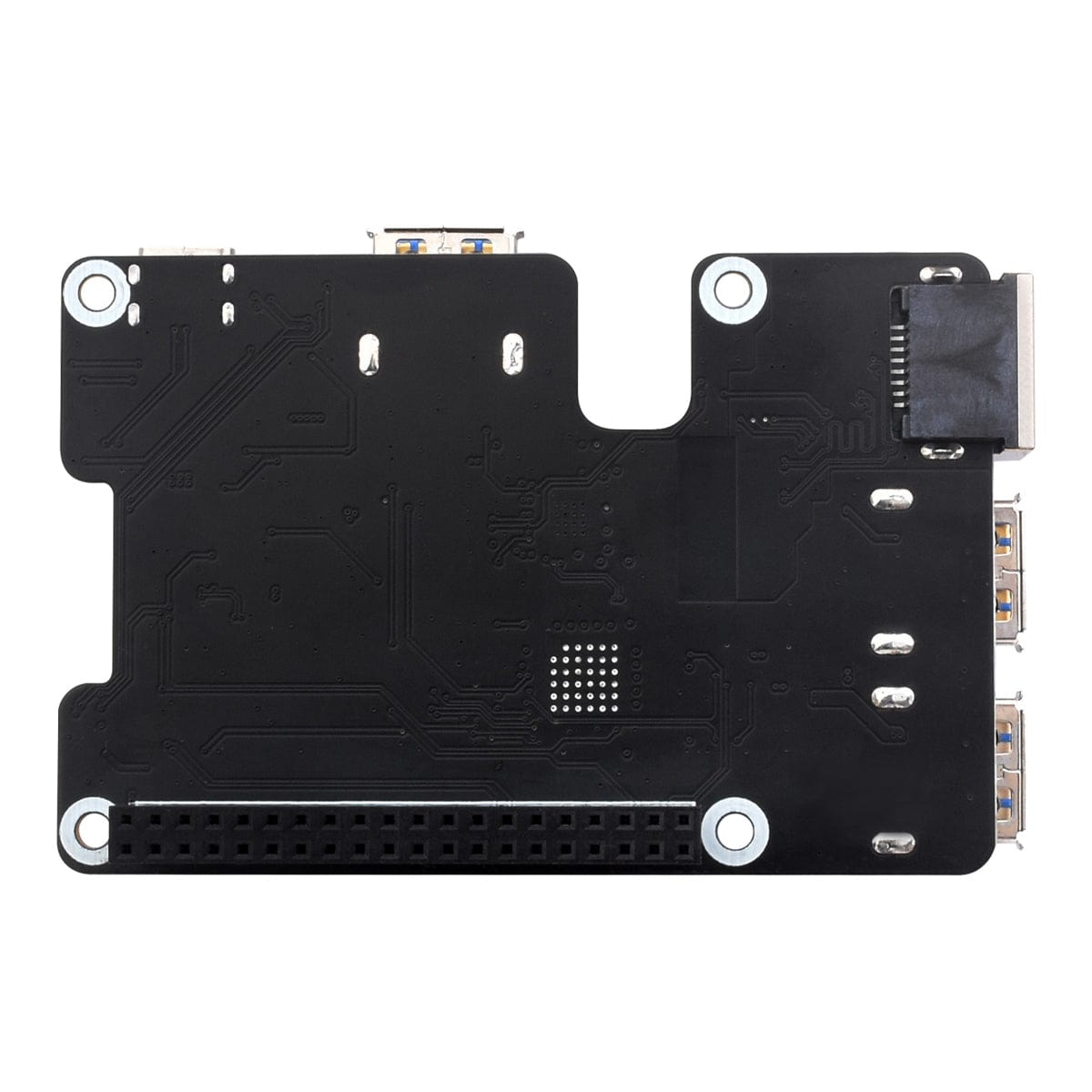 Gigabit Ethernet + 3x USB 3.2 PCIe HAT+ for Raspberry Pi 5 by Waveshare - The Pi Hut