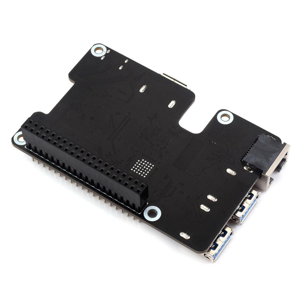 Gigabit Ethernet + 3x USB 3.2 PCIe HAT+ for Raspberry Pi 5 by Waveshare - The Pi Hut