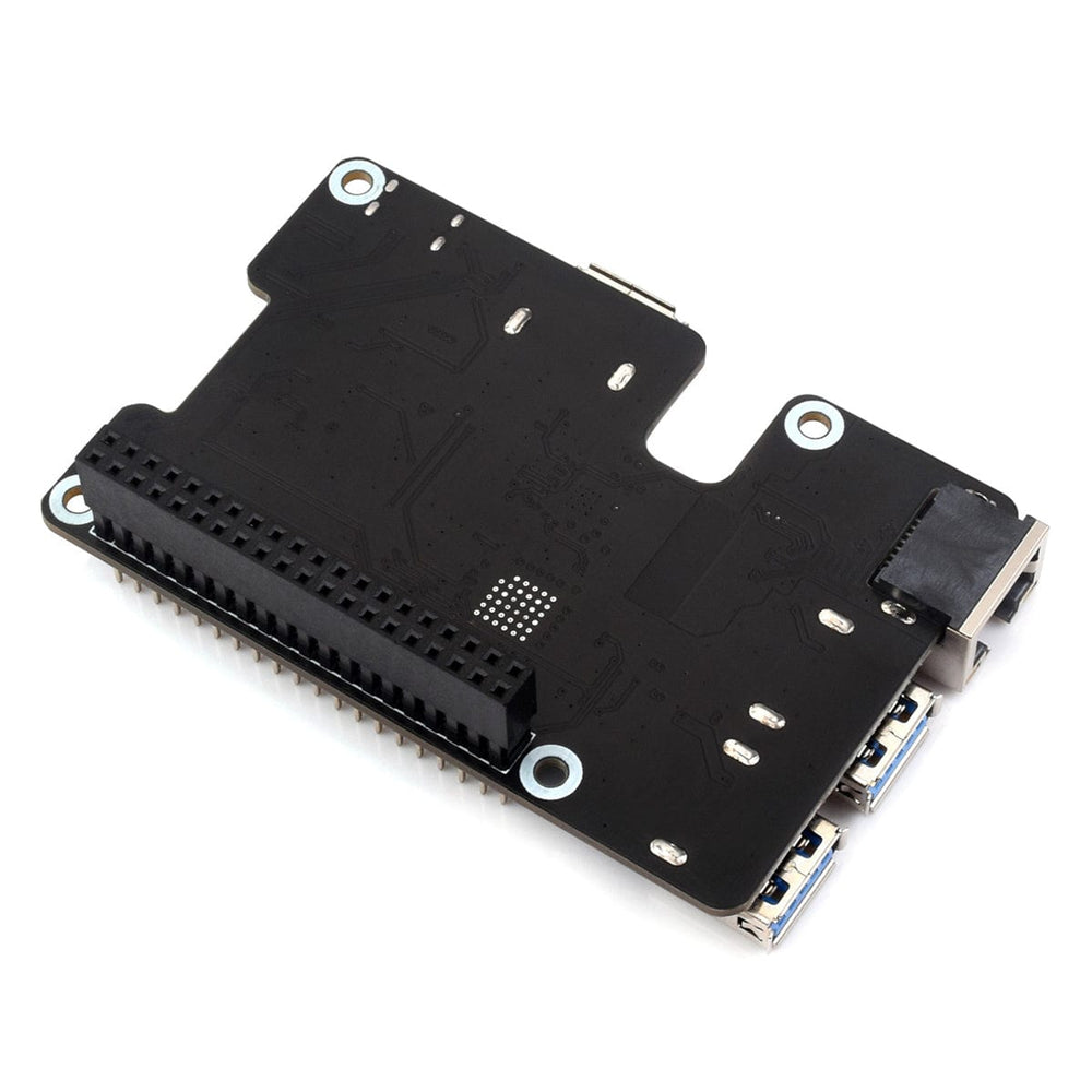 Gigabit Ethernet + 3x USB 3.2 PCIe HAT+ for Raspberry Pi 5 by Waveshare - The Pi Hut