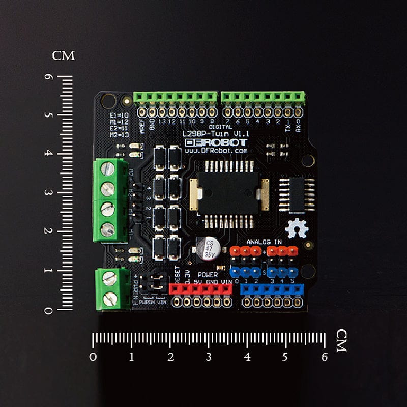 Gravity: 2x2A Motor Shield for Arduino by DFRobot - The Pi Hut