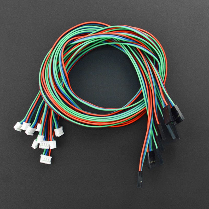 Gravity: 4Pin I2C/UART Sensor Cable for Arduino - 50cm (10 Pack) by DFRobot - The Pi Hut