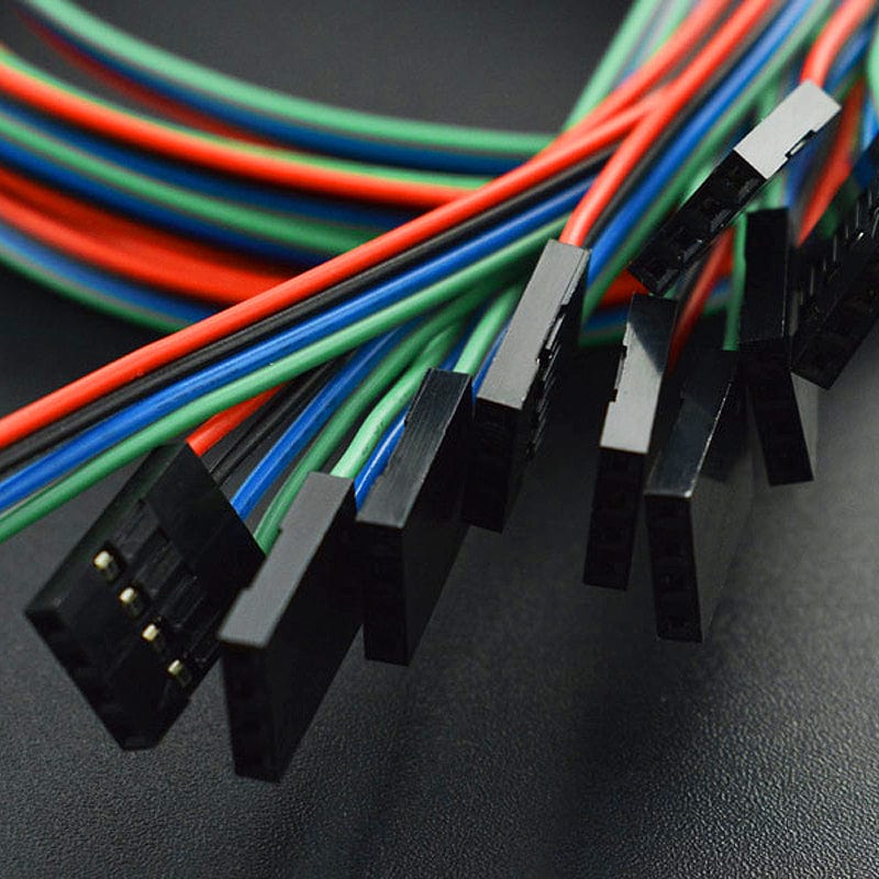 Gravity: 4Pin I2C/UART Sensor Cable for Arduino - 50cm (10 Pack) by DFRobot - The Pi Hut