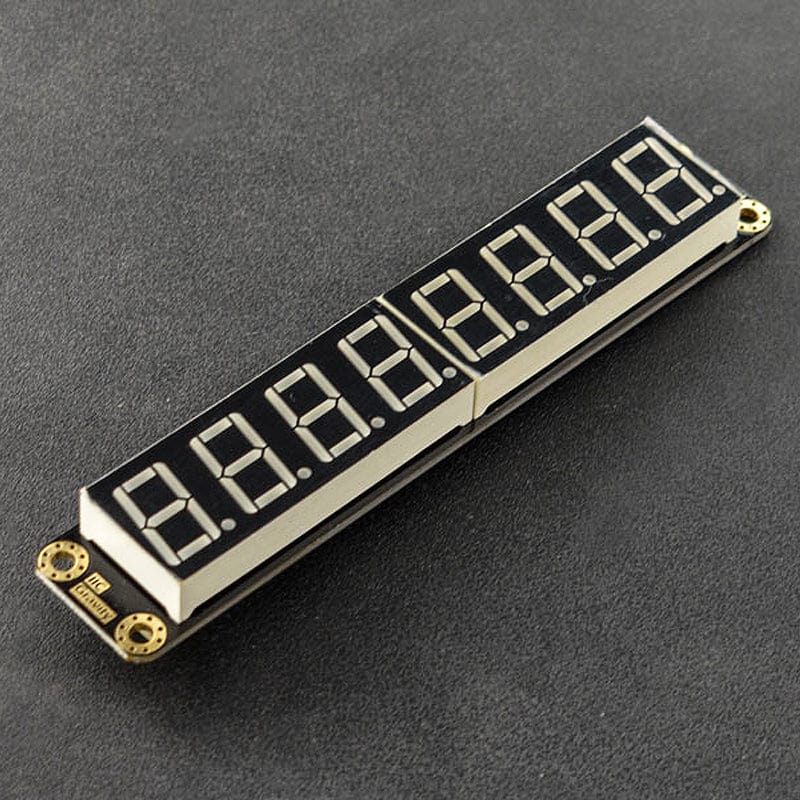 Gravity: 8-Digital LED Segment Display Module by DFRobot - The Pi Hut