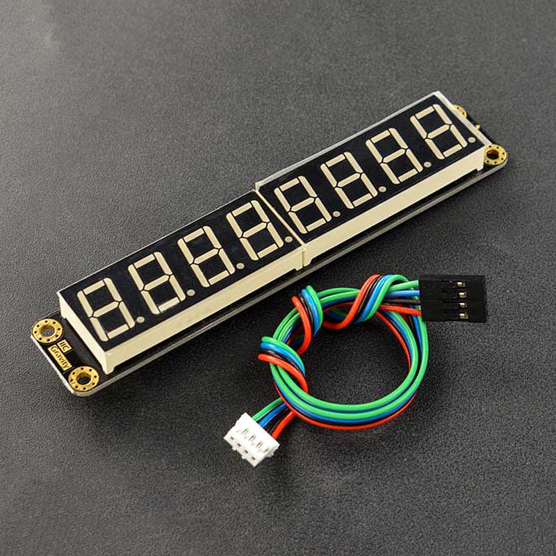 Gravity: 8-Digital LED Segment Display Module by DFRobot - The Pi Hut