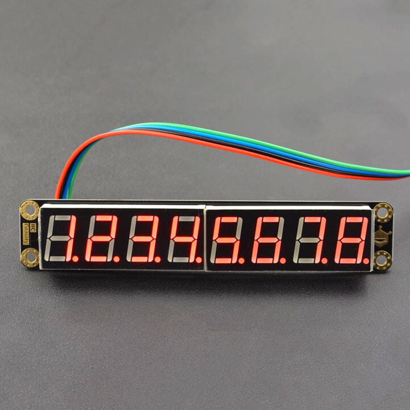 Gravity: 8-Digital LED Segment Display Module by DFRobot - The Pi Hut