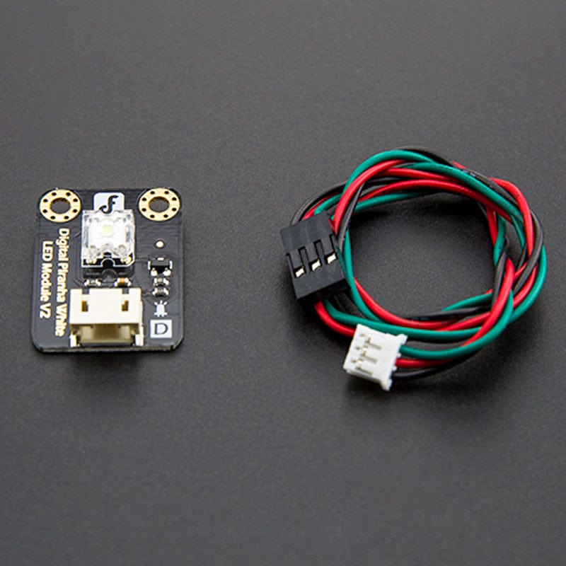 Gravity: Digital Piranha LED Module - White by DFRobot - The Pi Hut