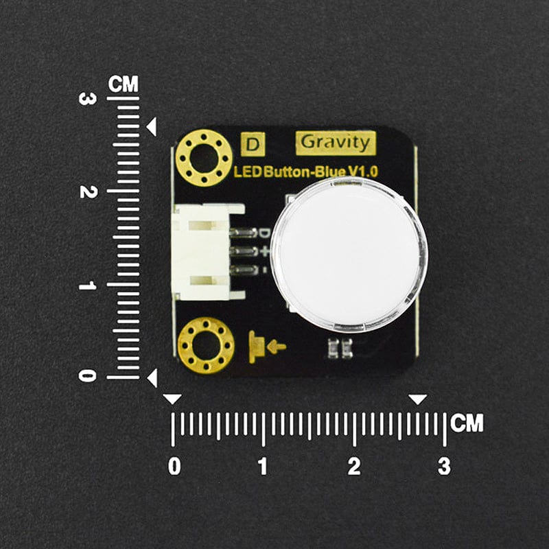 Gravity: LED Button - Blue by DFRobot - The Pi Hut