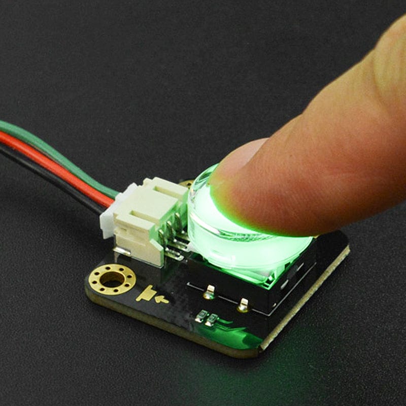 Gravity: LED Button - Green by DFRobot - The Pi Hut