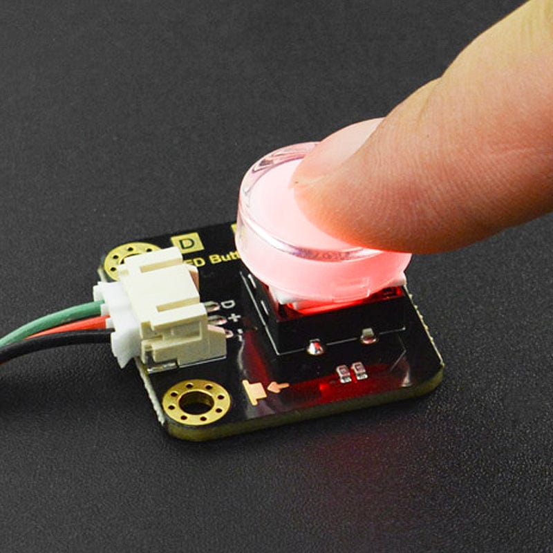 Gravity: LED Button - Red by DFRobot - The Pi Hut