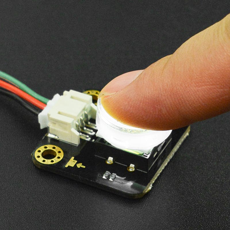 Gravity: LED Button - White by DFRobot - The Pi Hut