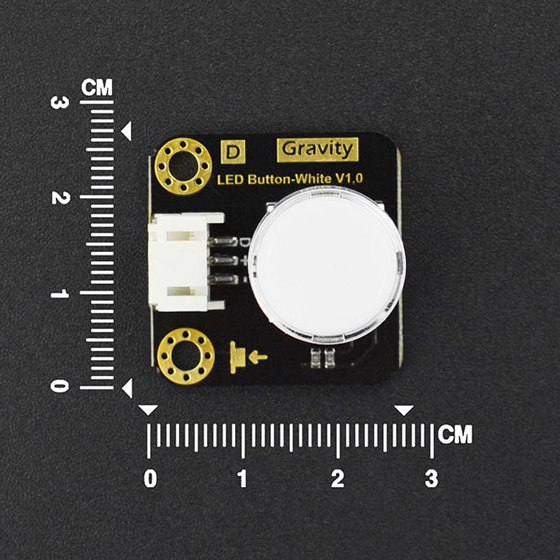 Gravity: LED Button - White by DFRobot - The Pi Hut