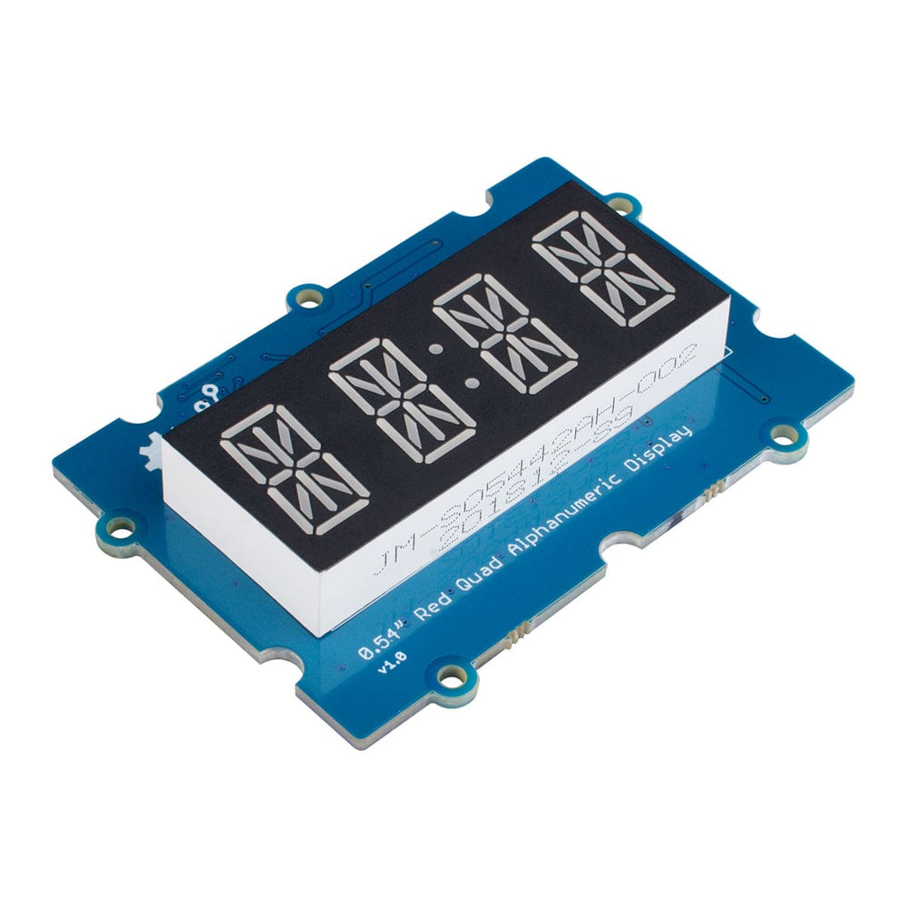 Grove - 0.54" Red Quad Alphanumeric Display by Seeed - The Pi Hut