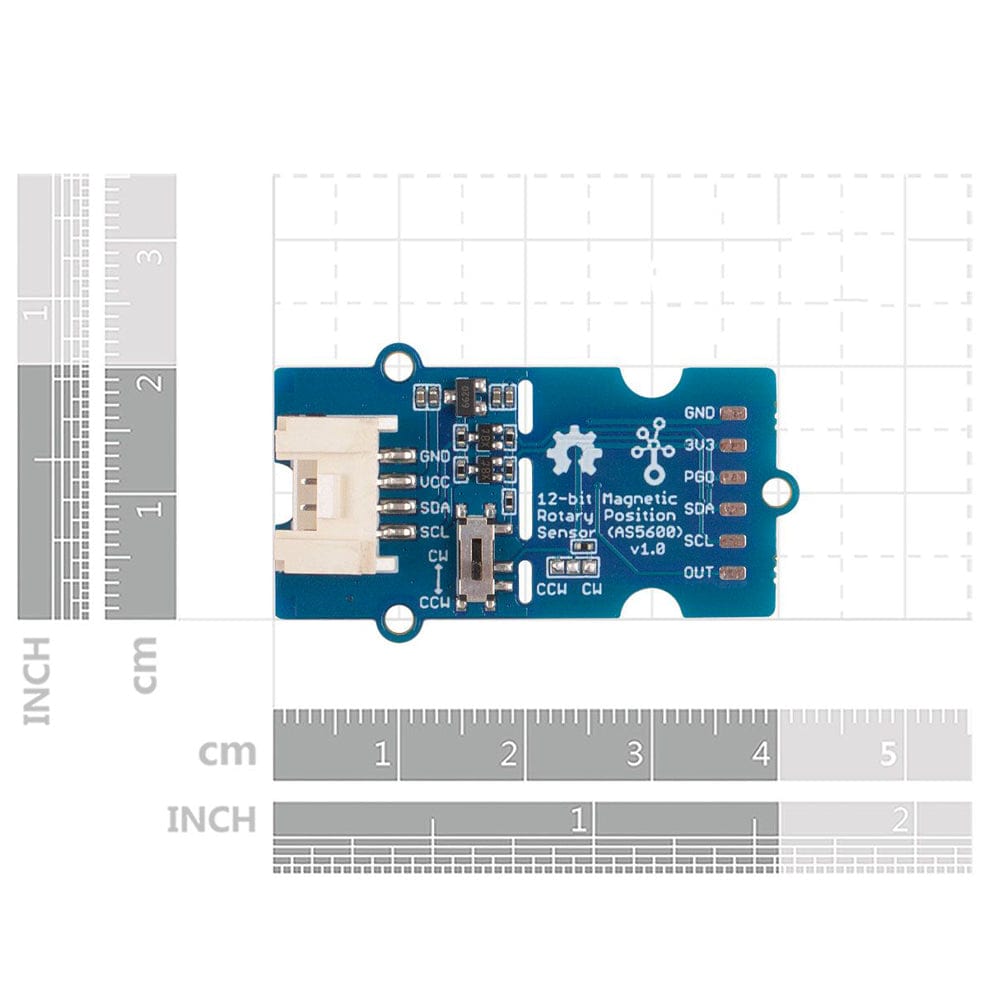 Grove - 12-bit Magnetic Rotary Position Sensor / Encoder (AS5600) by Seeed - The Pi Hut
