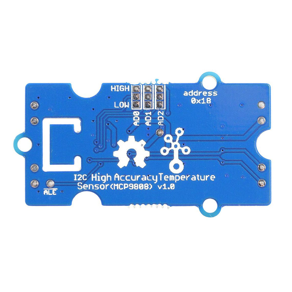 Grove - I2C High Accuracy Temperature Sensor (MCP9808) by Seeed - The Pi Hut