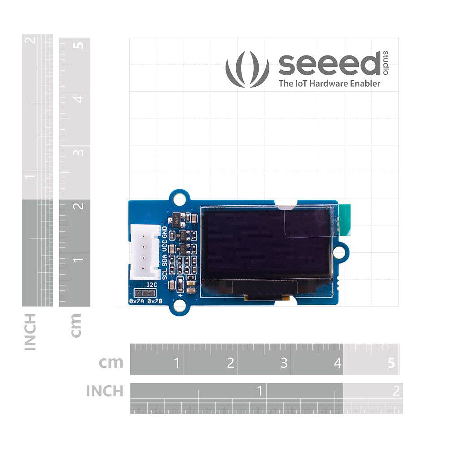 Grove - OLED Display 0.96" (SSD1315) by Seeed - The Pi Hut