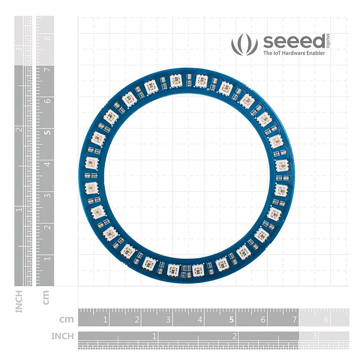 Grove - RGB LED Ring (24-WS2813 Mini) by Seeed - The Pi Hut