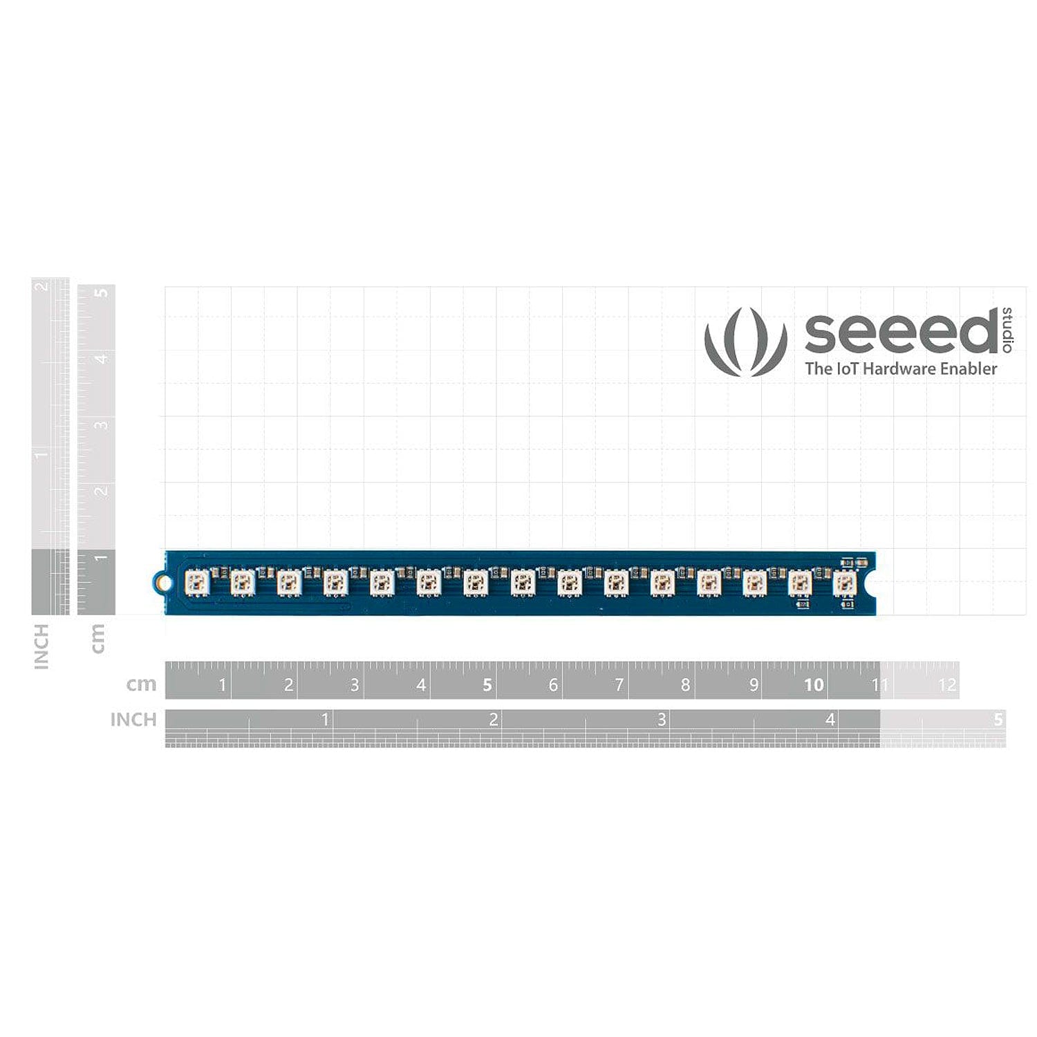 Grove - RGB LED Stick (15-WS2813 Mini) by Seeed - The Pi Hut