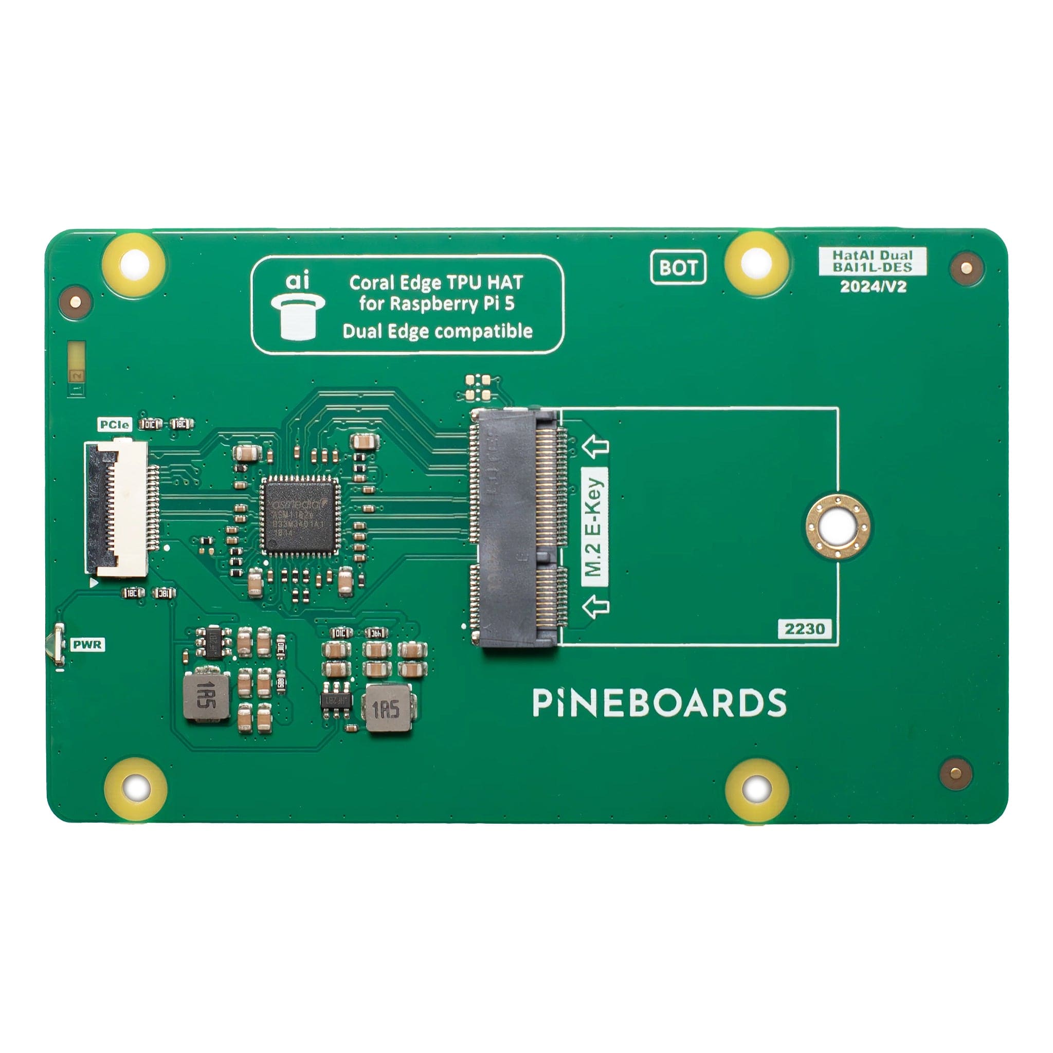 Hat AI! Dual for Raspberry Pi 5 by Pineboards - The Pi Hut