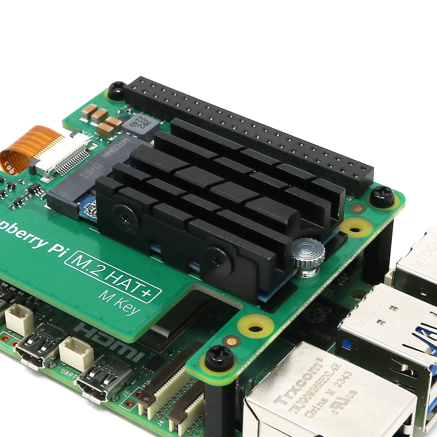 Heatsink for Raspberry Pi M.2 HAT+ and 2242 SSDs - The Pi Hut