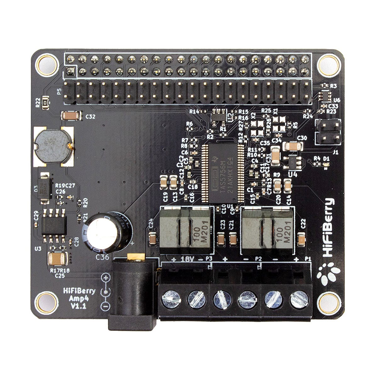 HiFiBerry Amp4 by HiFiBerry - The Pi Hut