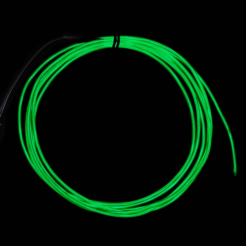 High Brightness Green Electroluminescent (EL) Wire - 2.5 meters (High brightness, long life) by Adafruit - The Pi Hut